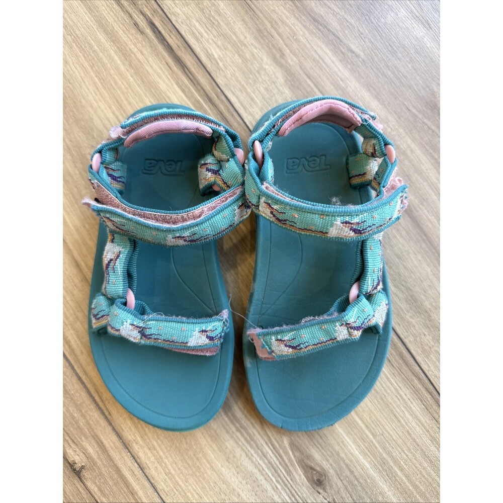 Teva Little Girl Hurricane XLT 2 Sandal - Unicorn Waterfall  Size 12 Outdoor - Picture 3 of 6